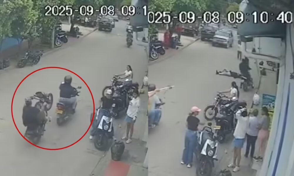 realizó maniobras peligrosas Sobre su vehículo y embistió una persona otra