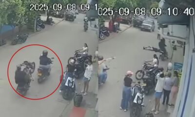 realizó maniobras peligrosas Sobre su vehículo y embistió una persona otra