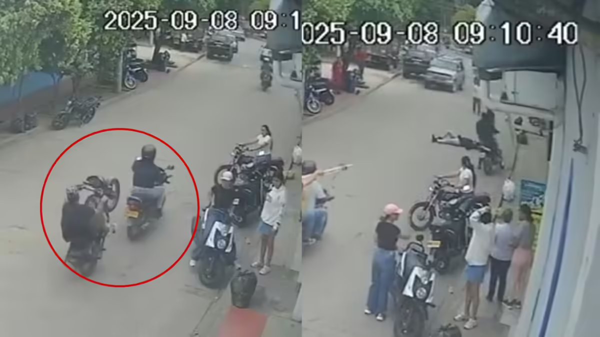 realizó maniobras peligrosas Sobre su vehículo y embistió una persona otra