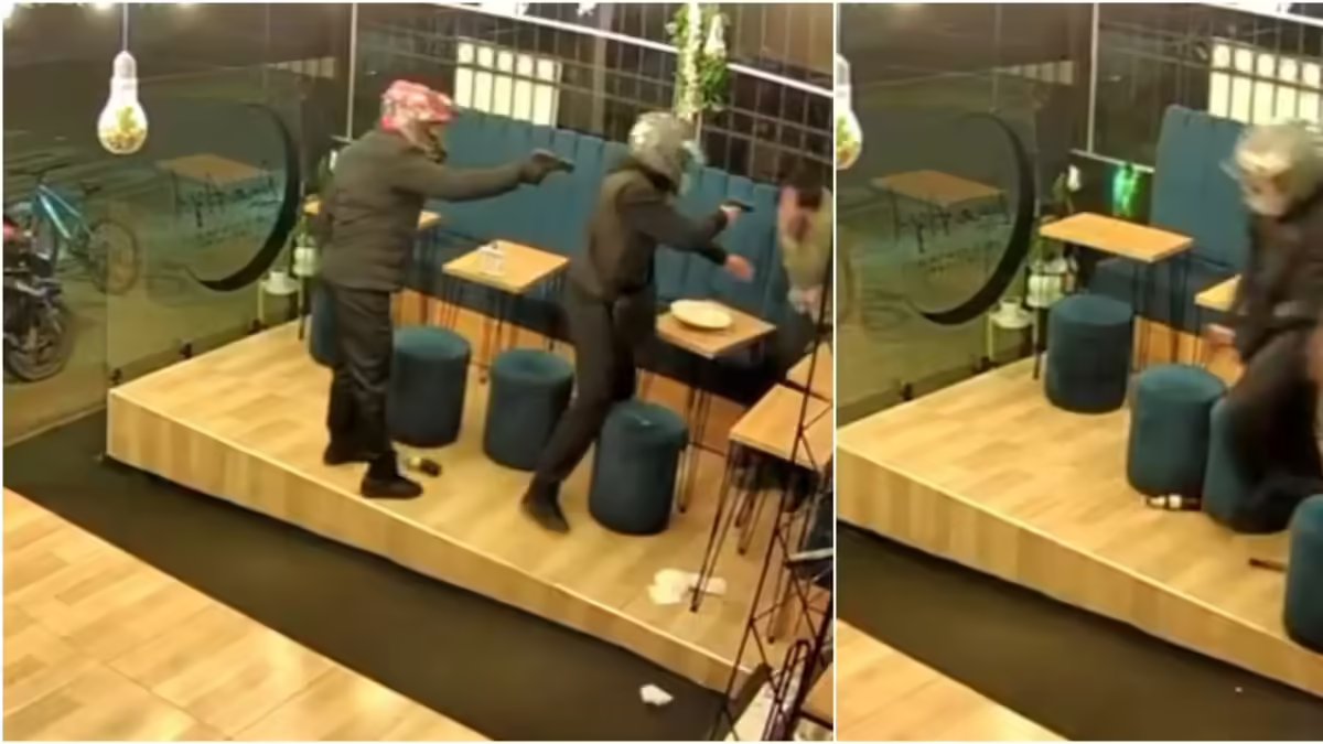 Violento Atraco en un restaurante en Cedritos, Norte de Bogotá, Quedó Registro en Cámaras de Seguridad