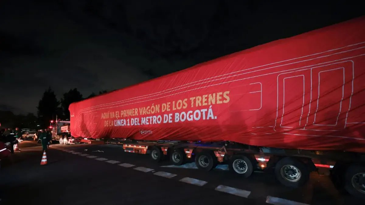 En im ágenes | Así Fue La Llegada de los Primeros Vagones del Metro de Bogotá a la Capital del País: Ahora Estarán en el Patio Taller de Bosa