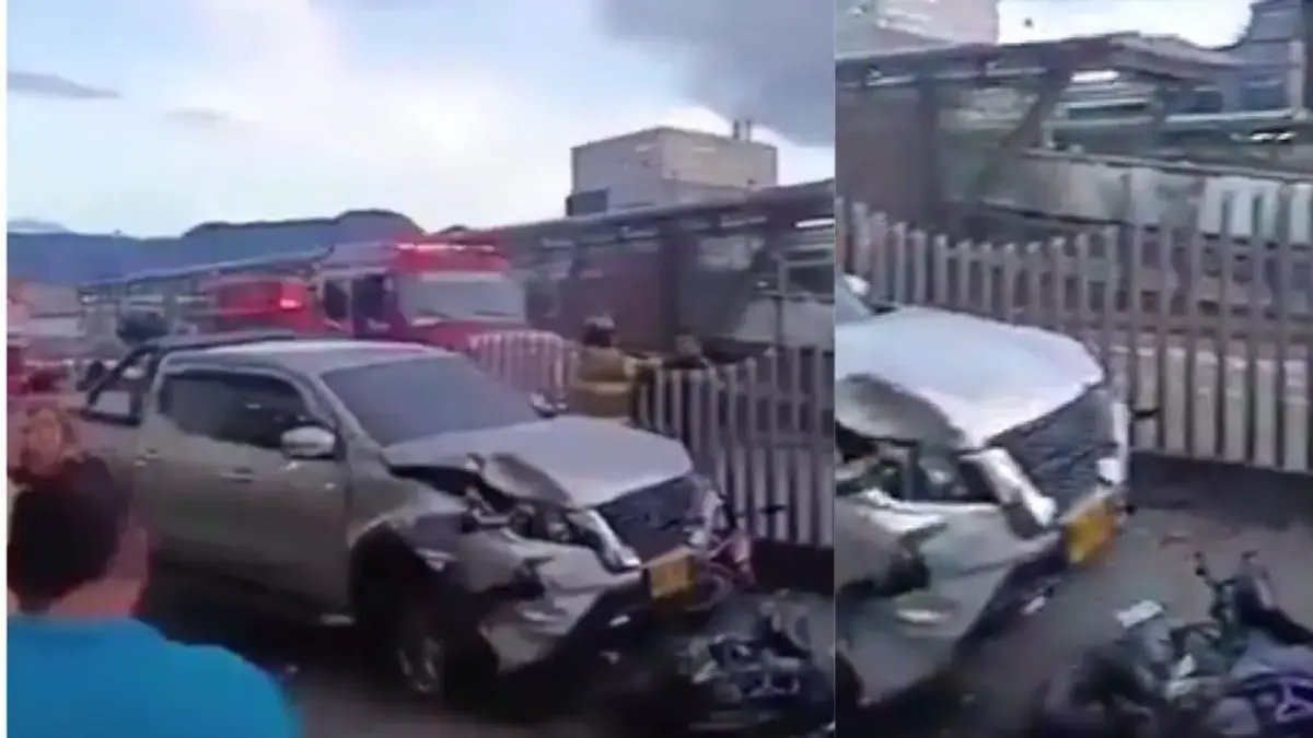 Choque múltiple entre Cinco Carros y dos Motos paraliza el Tráfico del Sur de la Ciudad; este se sabe