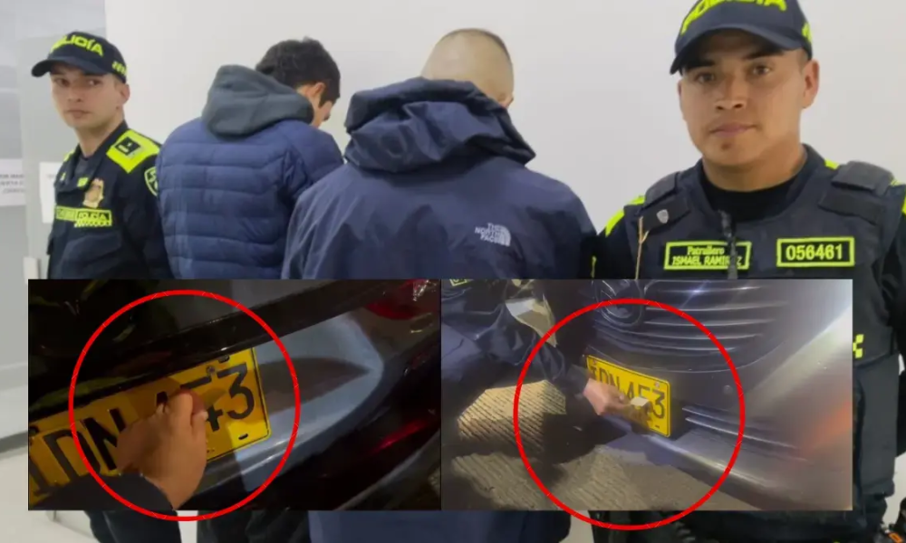 El Vehículo en el que se movilizaban tenía placas alteradas