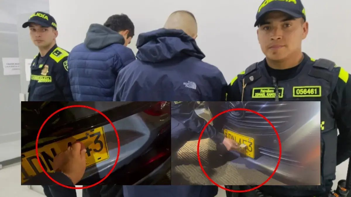 El Vehículo en el que se movilizaban tenía placas alteradas