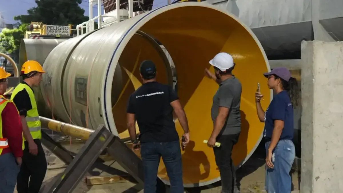 Llegó A Barranquilla la Tuneladora Para Canalizar El Arroyo de la Calle 85: Así Será El