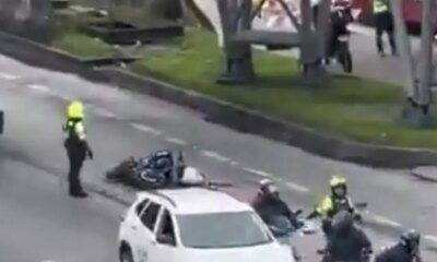 Motociclista Fallecio Tras Caer en Carril Exclusivo