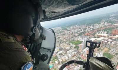 Helicóptero apoya campañas contra el delito en barranquilla