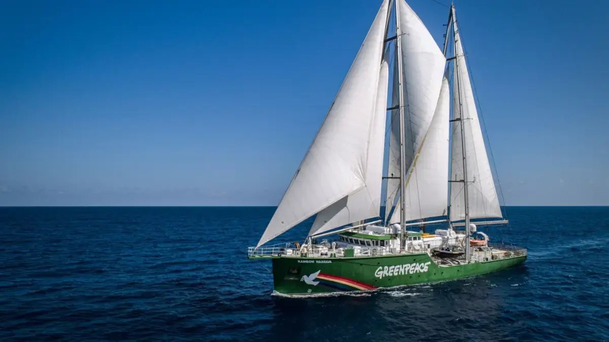 El Rainbow Warrior, Barco de Greenpeace, Llega A Cartagena Con Mensaje por la Amazonía