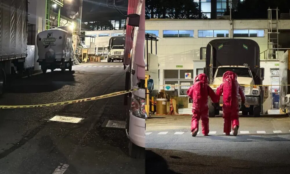 Autoridadas Evacuaron a Toda la Empresa por un un escape de Amoníaco; este se sabe