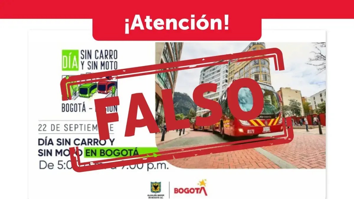 ¡PILAS! La Secretaría de Movilidad de Bogotá Desmintió la Información Sobre Un Supuesto Día Sin Carro y Sin Moto en La Ciudadad