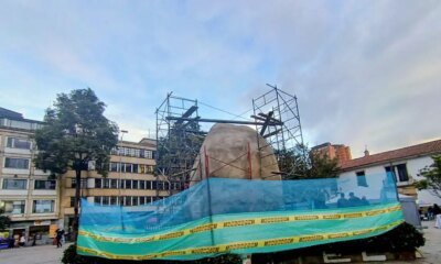 El enigma que Rodea la monumental Roca Instalada en el Pedestal de Donde Fue Derribada la Estatua de Gonzalo Jiménez de Quesada, Por Indígenas Misak