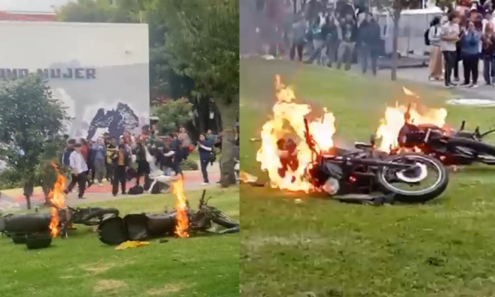 Dos Motos Fueron Incineradas en la Institución
