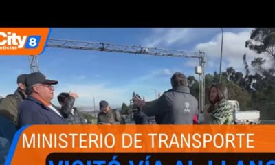 Ministra de Transporte, María Fernanda Rojas, Anunció habilitacia parcial de la vía al llano en el km 18 y advirtió que obras podría tardar meses