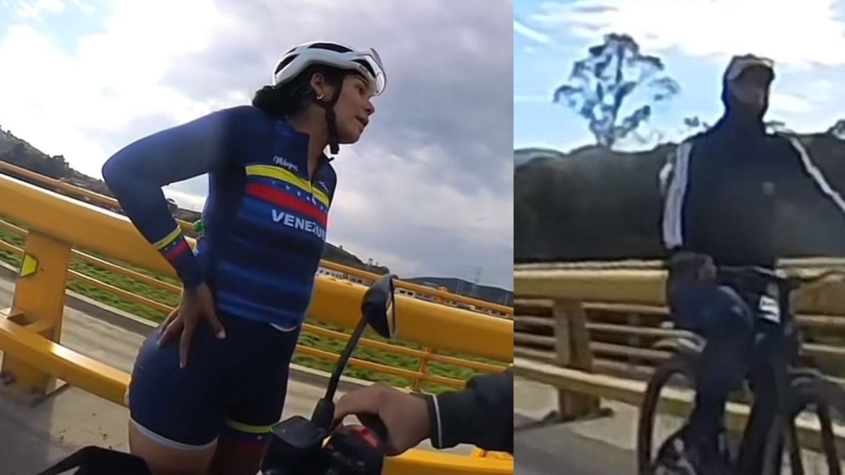 Así Quedó Grabado El Indignante Robo A UNA MUJER EN LAS CARRETERAS DE MOSQUERA; Iban en Bicicleta y Llevaban Armas