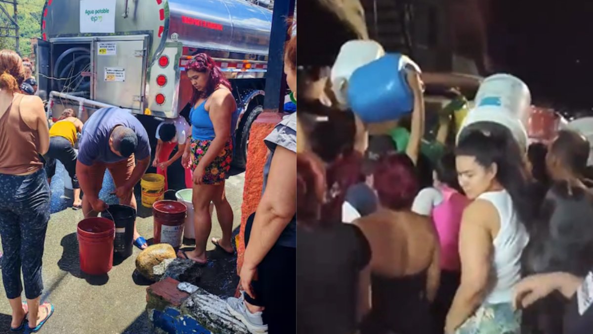 Más de 400.000 PERSONAS DE 15 BARRIOS DE MEDELLÍN Y ​​BELLO COMPLETAN MÁS DE 24 HORAS SIN AGUA; EPM DICE QE ESTA TARDE SE REESTABLECERÁ EL SERVICIO