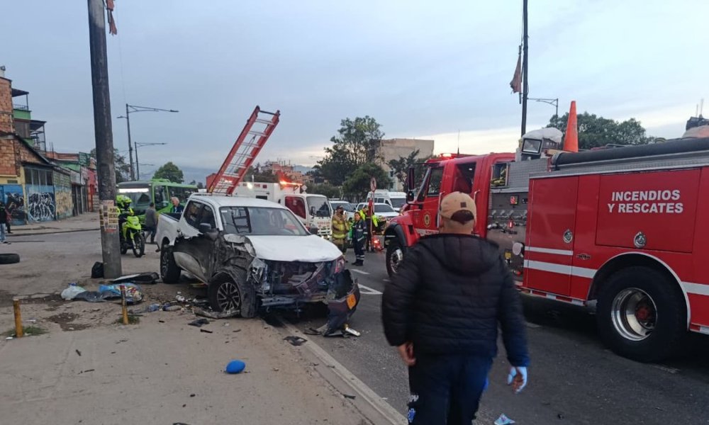 Ciclista Murió Tras ser Atropellado por una camioneta en bogotá