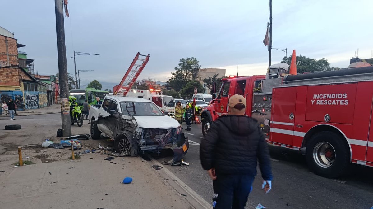 Ciclista Murió Tras ser Atropellado por una camioneta en bogotá