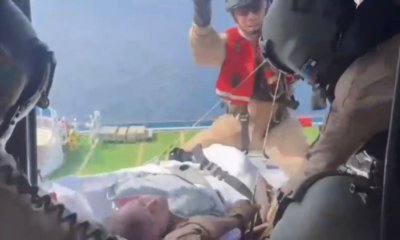 La Milimétrica Operación de la Armada Nacional para rescatar en Altamar A UNA Adulta Mayor Contaque Cardíaco A Bordo de Un Crucero: Video de Rescate