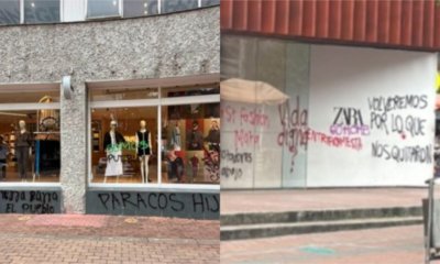 Así Quedaron los establecimientos Comerciales Tras Protestas en la Universidad Pedagógica en Bogotá: Tiende de Zara y Adidas Fueron Afectadas