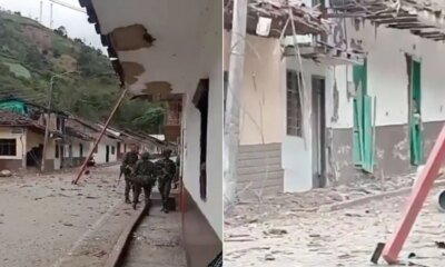 Caos y Miedo por Explosivo Lanzado Desde un Dron Cerca de Estació de Policía; heno cuatro heridos