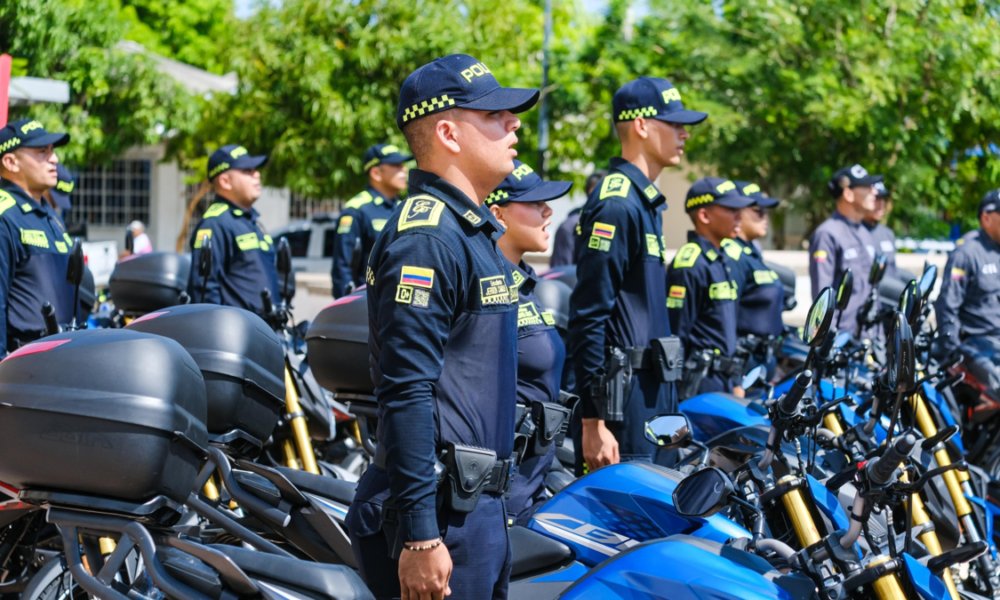Verano Entrega 69 de 110 Motocicletas para la Fuerza Pública en Atlánnico