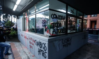 Vandalizan Cai de la Policía en la Calle 72 Con Carrera 12 en Bogotá en Medio de Movilizaciones Propalestinas: ESTO ES LO LO SE SABE