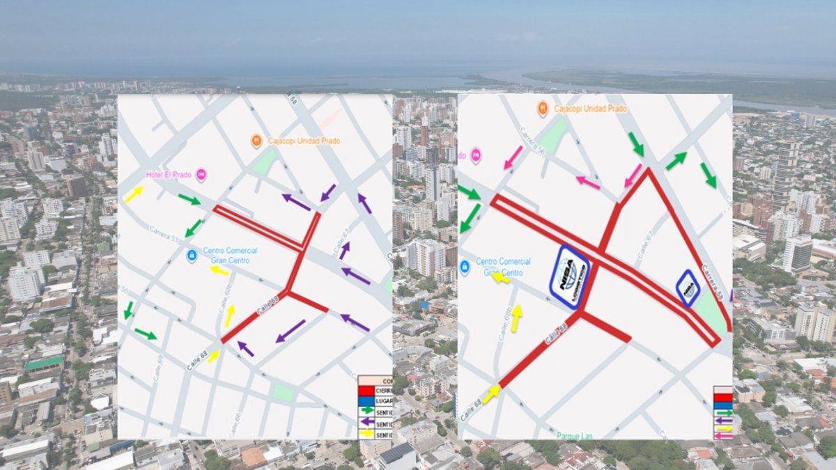Cierres Viales ESTE Lunes 6 de Octubre por Obras en la Circunvalar y Grabaciones de Serie de Netflix en el Norte de Barranquilla