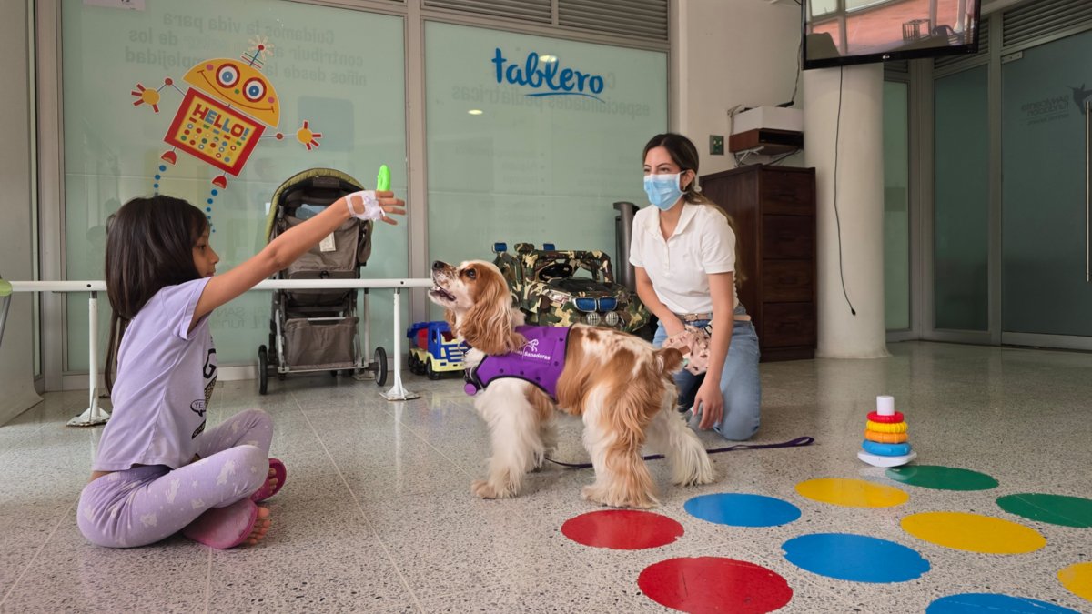 Medellín Tiene El Primer Programa de Rehabilitacia con perros para Pacientes Quemados