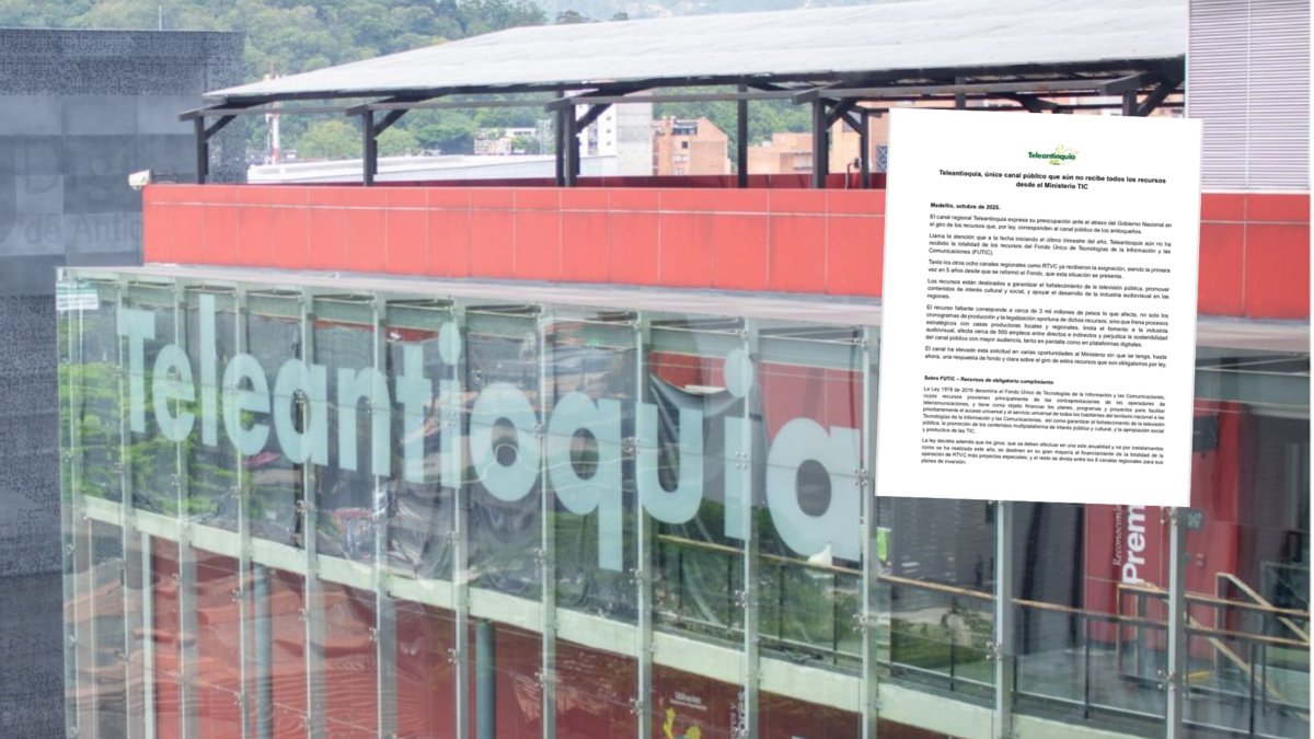 ¿No hay plata? Teleantioquia reclama al Ministerio de las TIC que gire los recursos que le corresponden