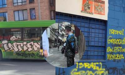 así quedó Bogotá después de las marchas propalestina