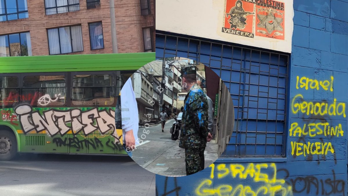 así quedó Bogotá después de las marchas propalestina