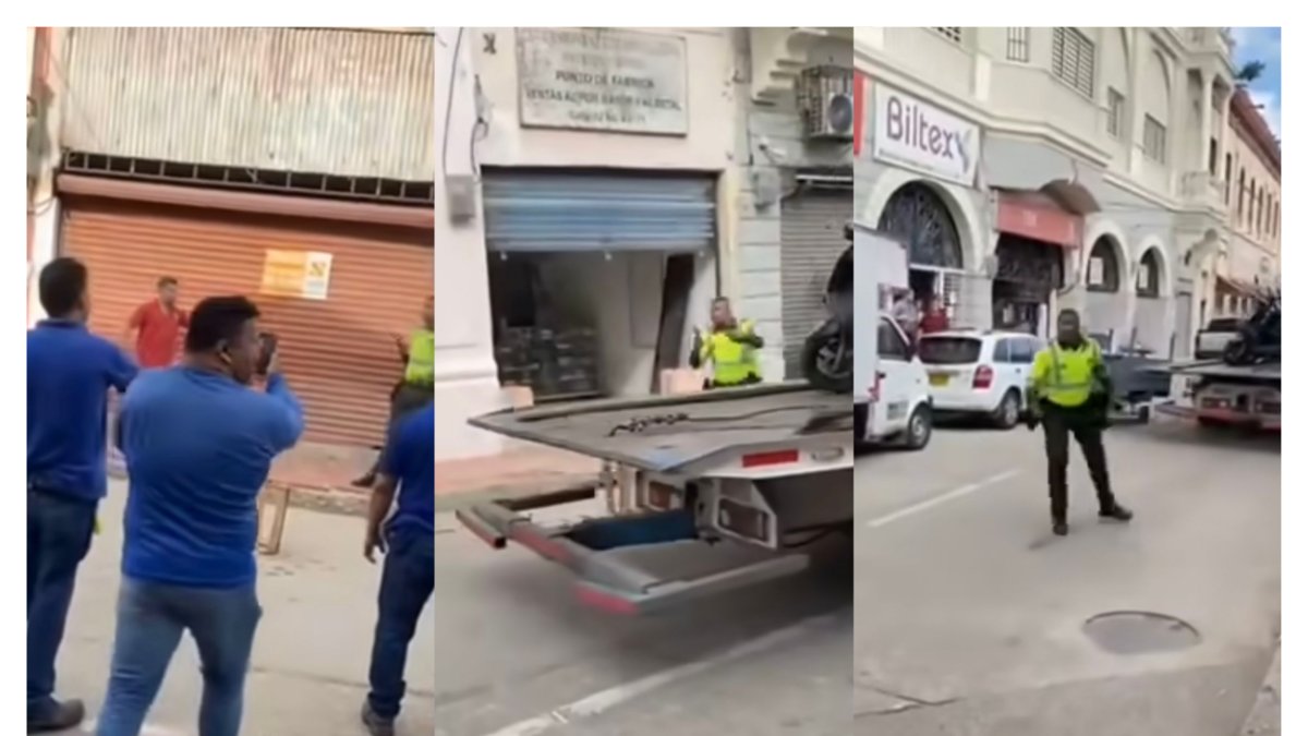 patrullero tuvo que huir para evitar ser linchado