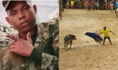 Joven soldado del Ejército muere trágicamente tras ser corneado por un toro en corraleja de Sabanagrande, Atlántico