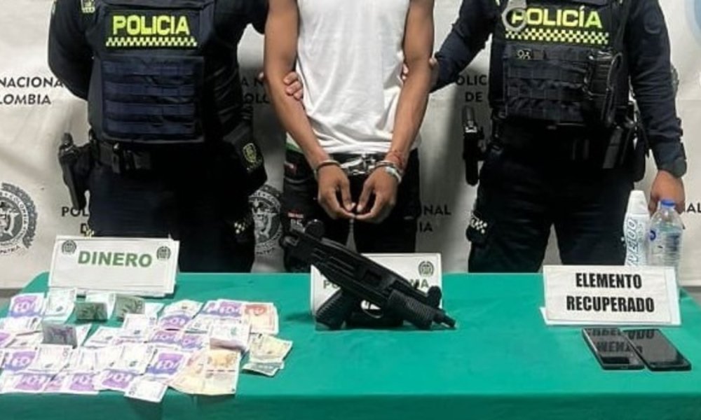 Habría cometido un robo minutos antes.