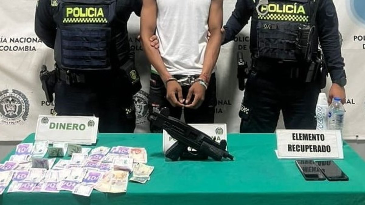 Habría cometido un robo minutos antes.