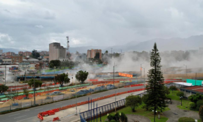 así implosionó el puente de la calle 13 sobre las Américas en Bogotá