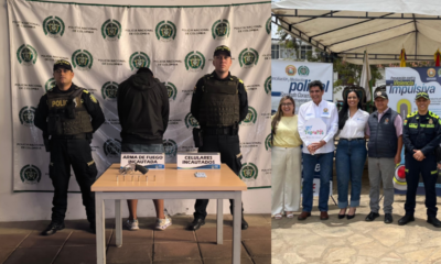 Tres capturados por microtráfico y puerta de armas; Policía activa jornadas de conciliación en Santander