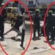 Video muestra cómo policía de Bucaramanga tumbó violentamente en dos ocasiones a una mujer en operativo de parque: autoridades investigan el altercado