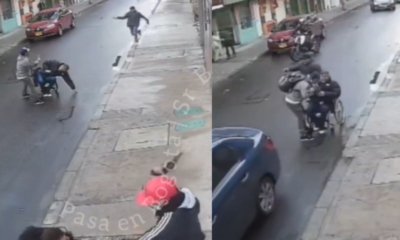 ladrones bajaron de una moto y lo amenazaron a mano armada