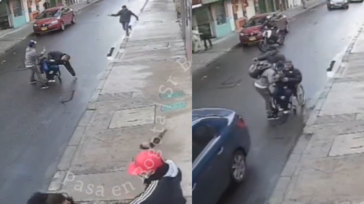 ladrones bajaron de una moto y lo amenazaron a mano armada