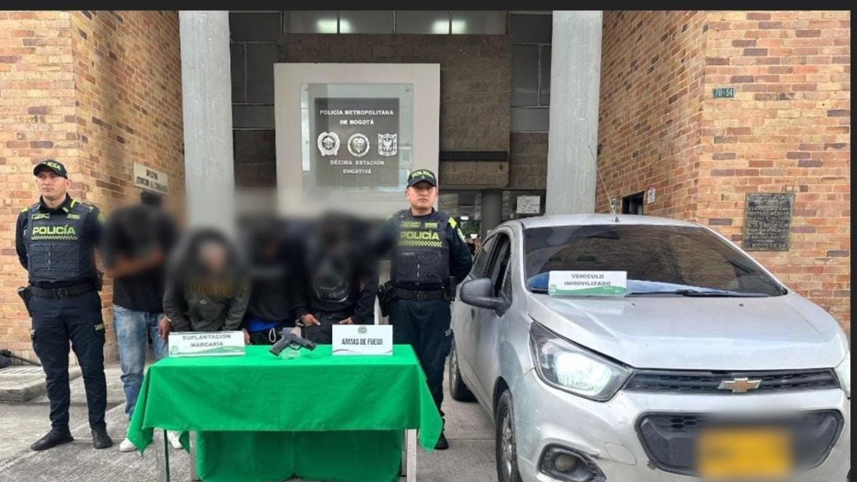 uno de los capturados ya era buscado por hurto