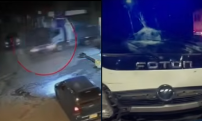 Escapaba de un carro que había estrellado previamente.