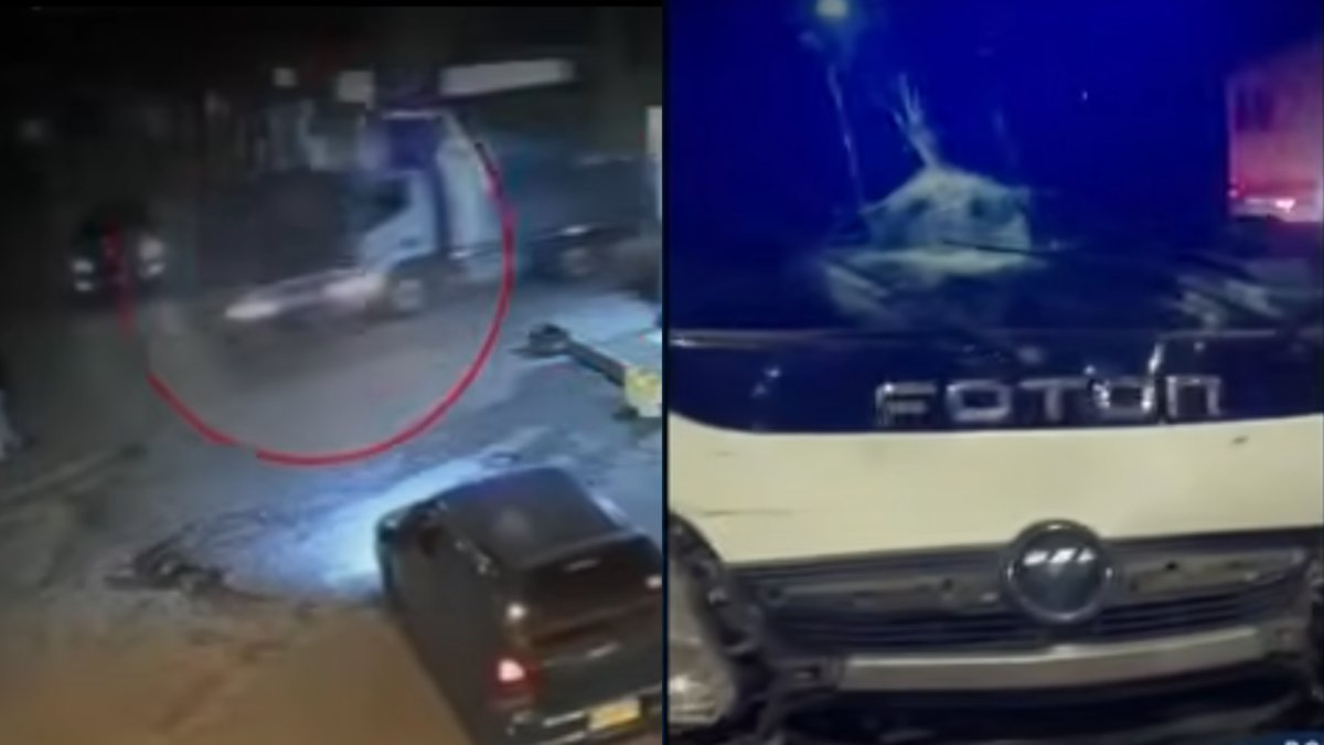 Escapaba de un carro que había estrellado previamente.