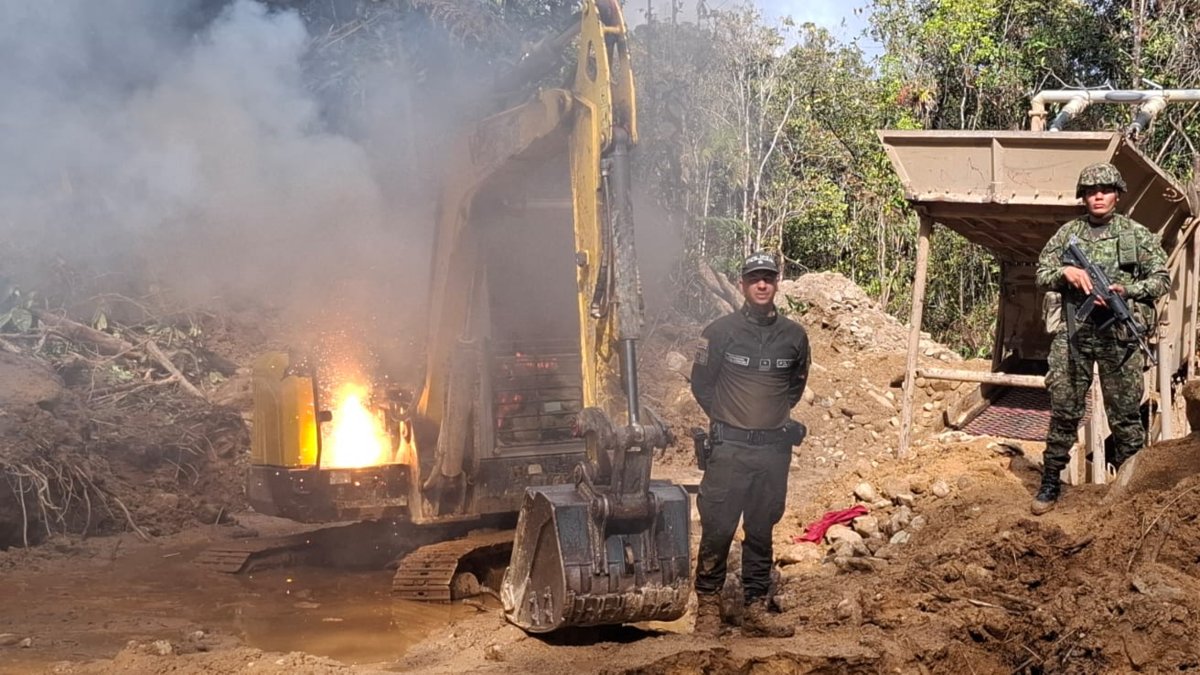 operativo contra la minería ilegal dejó 10 capturados en San Carlos