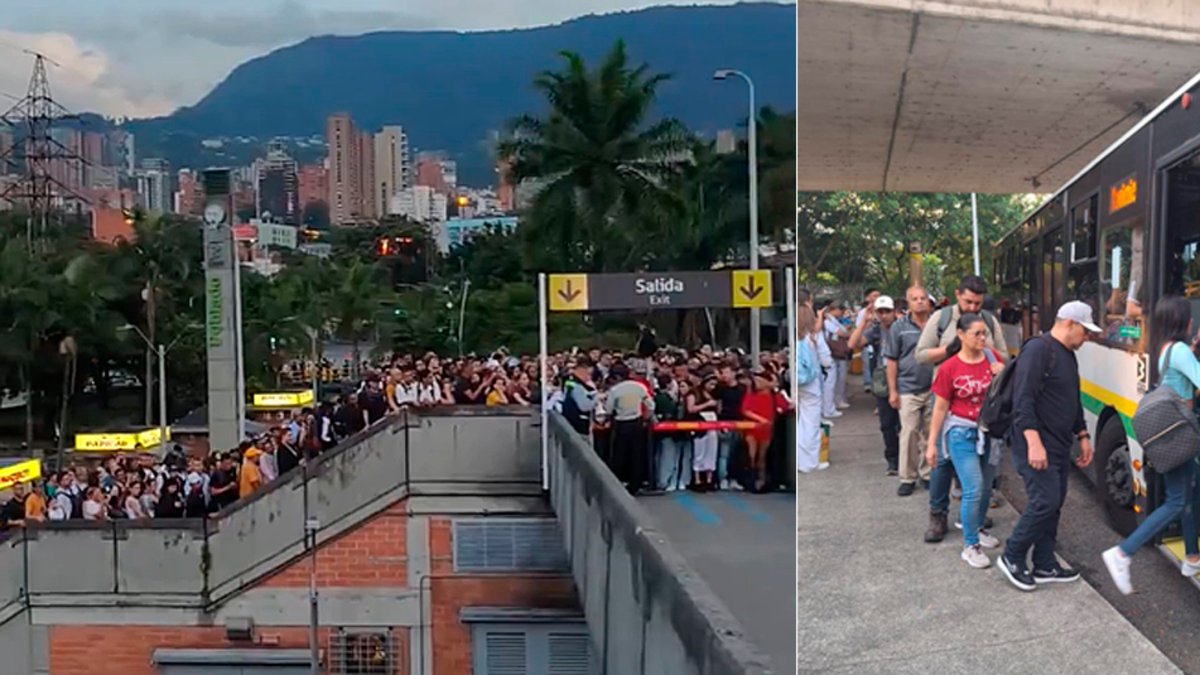 Reemplazar la operación de un tren del metro de requiere entre 20 y 25 autobuses