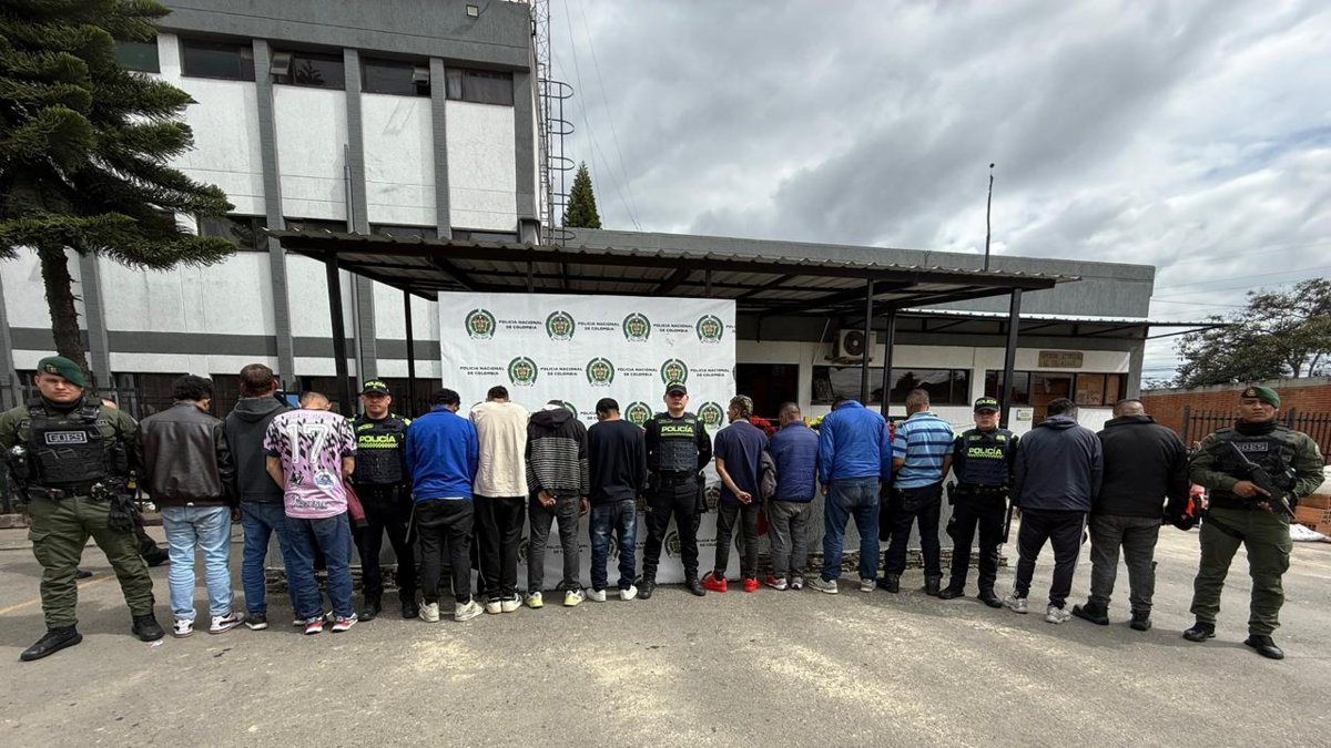 así los ubicó la policía