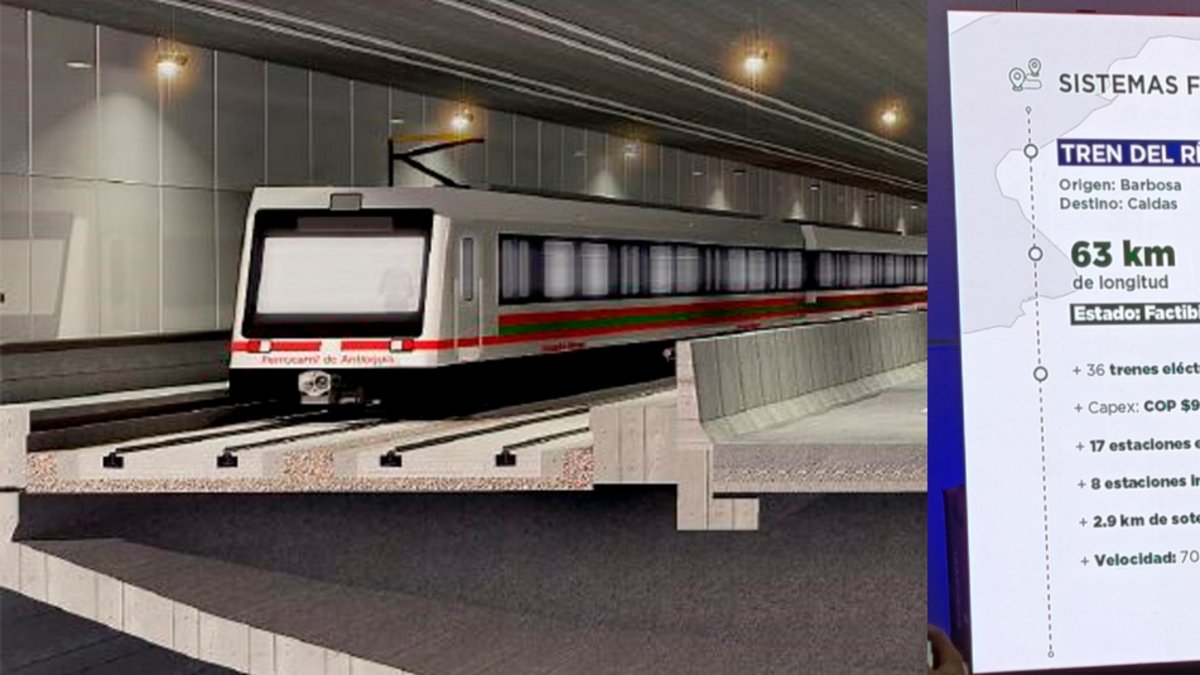 Gobernación de Antioquia revela los planes para mantener vivo el proyecto Tren del Río