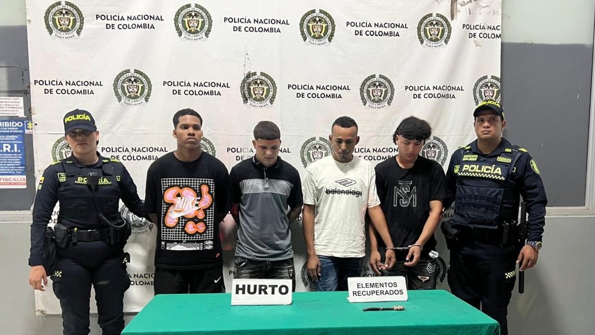 CCinco capturados por hurto en Barranquilla en Boston y La Arboleda