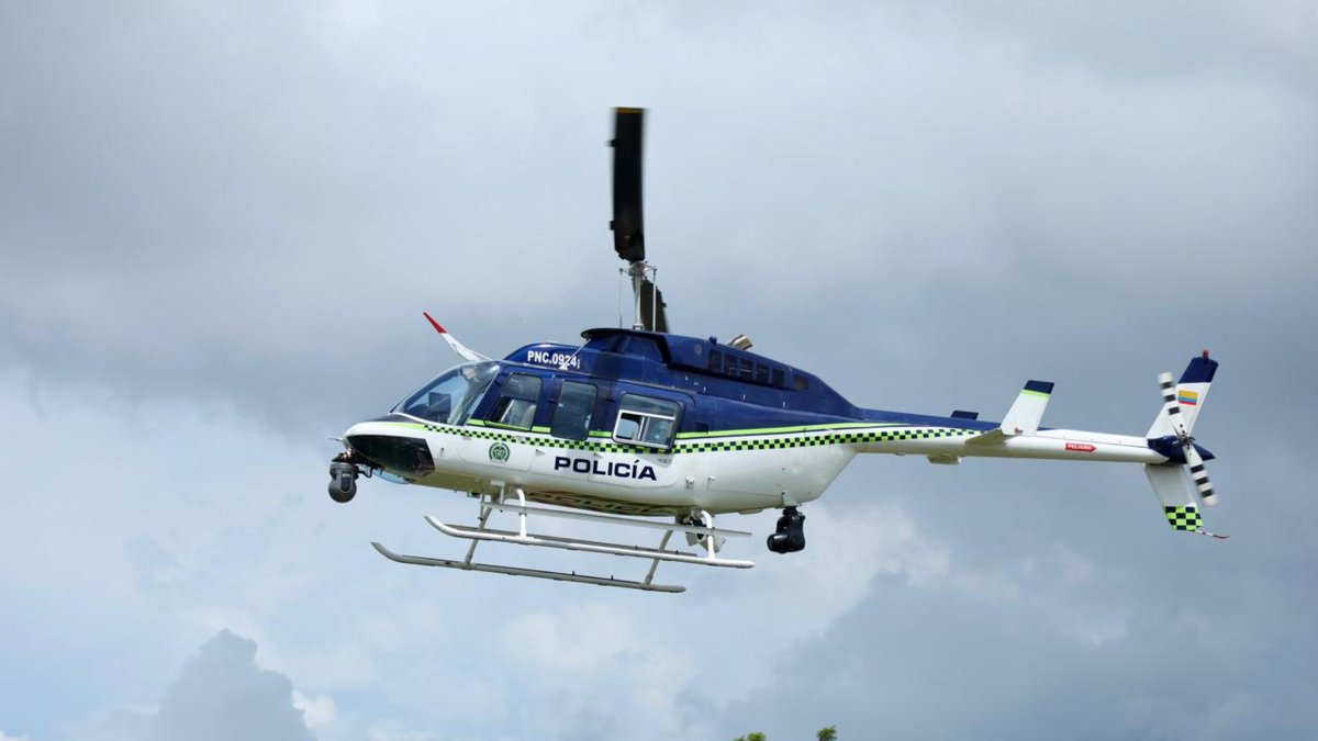 Regresa el helicóptero Halcón para fortalecer la seguridad aérea en Barranquilla