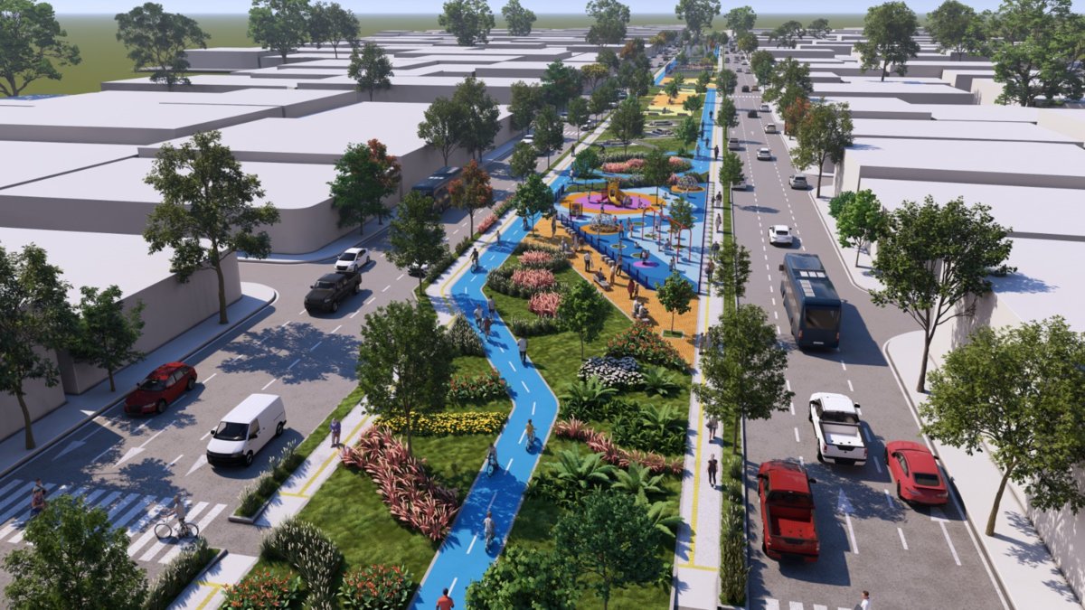 Renovación del bulevar de Simón Bolívar en Barranquilla